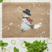 Country Snowman Kitchen Towel Theedoek (Gevouwen)