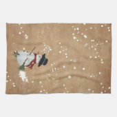 Country Snowman Kitchen Towel Theedoek (Horizontaal)
