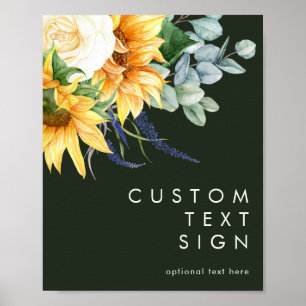 Country Sunflower   Groene Kaarten en Geschenken A Poster