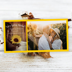 Country Sunflower Ranch Trouwdatum reserveren Save The Date