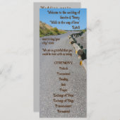 Country Sunflower Westerse Huwelijksprogramma Programma (Voorkant / Achterkant)