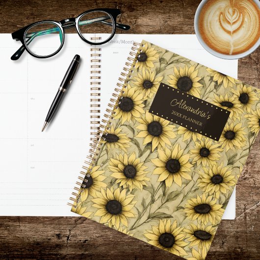Country Sunflowers Planner