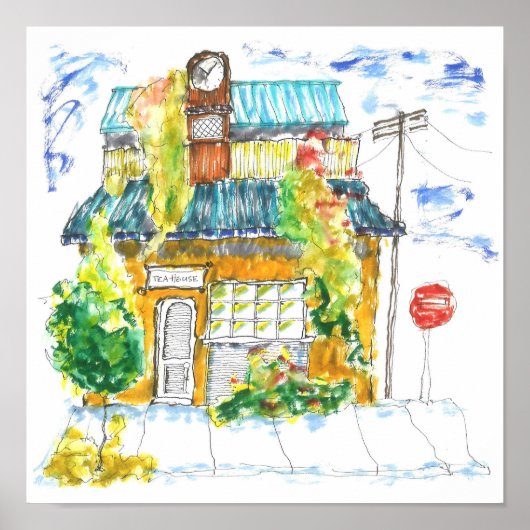 Country Tea House Poster (Voorkant)