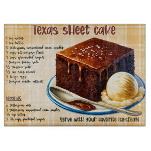 Country Texas Sheet Cake Recept Snijplank