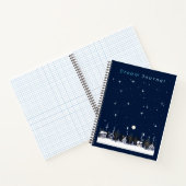 Country Village Nightime Winter Sky Dream Journal (Intérieur)