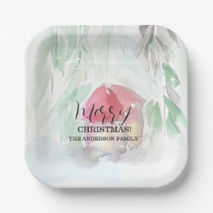 Country Village Witte Kerst Papieren Bordje