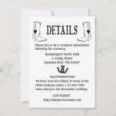 Country Wedding Details Cowboy Laarzen Western Zwa Kaart (Voorkant)
