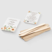 Country Wedding Program - Rustiek trouwprogramma Handwaaier (Niet-gemonteerd)