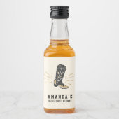 Country Western Bachelorette Mini Étiquette boutei (Devant)