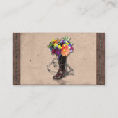 Country Western Barbed Wire Mariage Cartes de Plac (Dos)