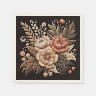 Country Western Bloemen Servet