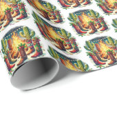 Country Western Christmas boots Cadeaupapier (Rol Hoek)