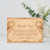 Country Western Graduation Party Bedankkaart (Staand voorkant)