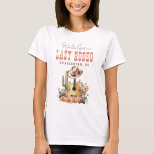 Country Western Laatste Rodeo Bachelorette Weekend T-shirt