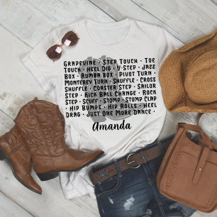 Country Western Line Dance Laarzen Dames T-shirt