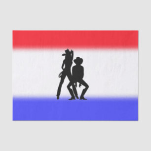 Country Western Line Dance Misgelopen Tissuepapier