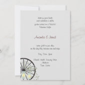 Country Western, Mason Jars, Faire-part de mariage (Dos)