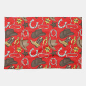 Country Western motif serviette de cuisine (Horizontal)