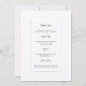 Country Wildflowers Wedding Invitation (Dos)