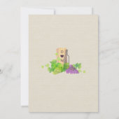 Country Wine Wedding Vineyard Bourgogne Kaart (Achterkant)