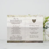 Country Wood Heart Wedt Programme (Debout devant)