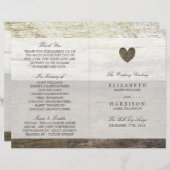 Country Wood Heart Wedt Programme (Devant / Derrière)