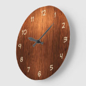 Country Wood Look Kitchen Clock Grote Klok (Hoek)