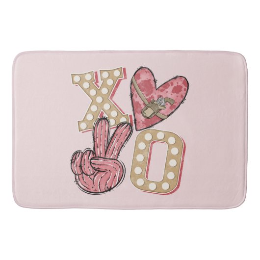 Country XOXO - Wild West Love Badmat (Voorkant)