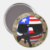 Countryball, USAball Multi-cam Magneet (Voorkant / Achterkant)