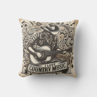 countrymuziek. kussen