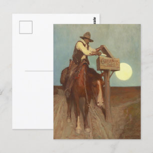 Countryside America: Rural Delivery beroemd gemaak Briefkaart