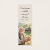 Countryside landscape bookmark motivating Bible (Devant)