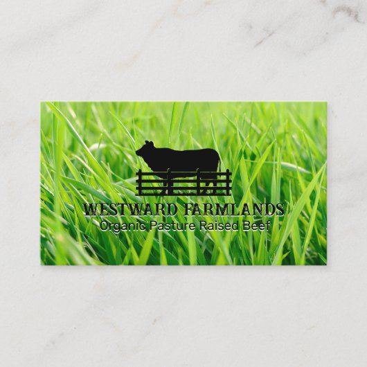 Countryside Livestock Logo | Gras  Visitekaartje (Voorkant)