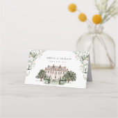 Countryside Manor Trouwtafel Kaart (Achterkant)