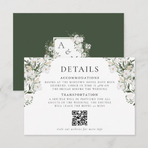 Countryside Manor Wedding Details Informatiekaartje