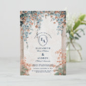 Countryside Morning Glory bruiloft Kaart (Staand voorkant)