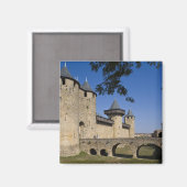 Counts Castle, Carcassonne, Aude, Languedoc Magneet (Voorkant / Achterkant)