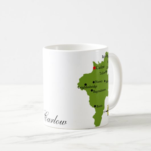 County Carlow Map & Crest Mokken (Voorkant rechts)