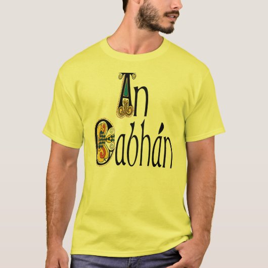 County Cavan (Gaelic) Kells Initialen T-shirt (Voorkant)