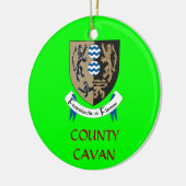 County Cavan Ireland Custom Kerstversient Keramisch Ornament (Links)