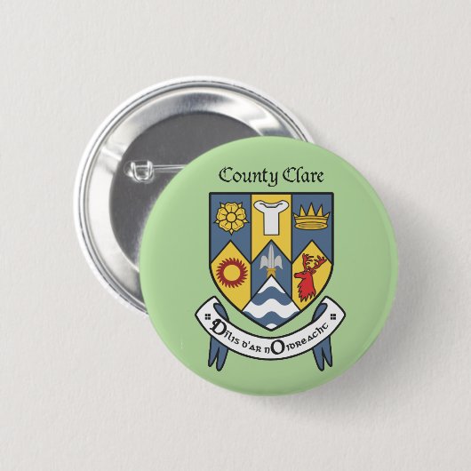 County Clare Button (Voorkant /achterkant)