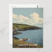 County Clare Ierland Briefkaart (Voorkant / Achterkant)