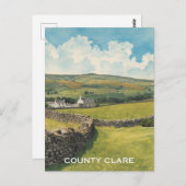 County Clare Ierland Briefkaart (Voorkant / Achterkant)