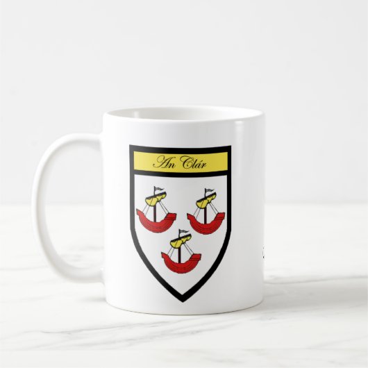 County Clare Map & Crest Mokken (Links)