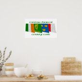 County Cork Flags Poster (Keuken)