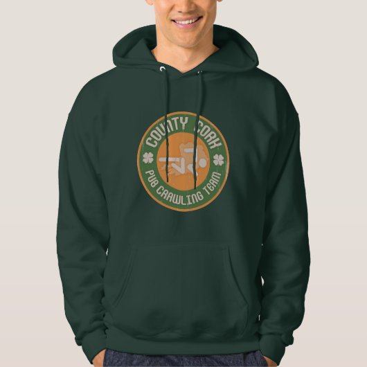 County Cork Pub Crawling Team Hoodie (Voorkant)