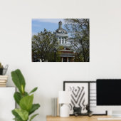 County Courthouse in Madison, GA Poster (Thuiskantoor)