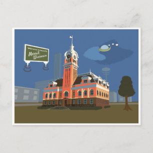 County Courthouse, Merrill, Wisconsin Briefkaart