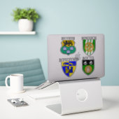 County Crests of Ireland Sticker Series 17-20 (Laptop op bureau)
