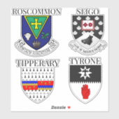 County Crests of Ireland Sticker Series 25-28 (Vel)